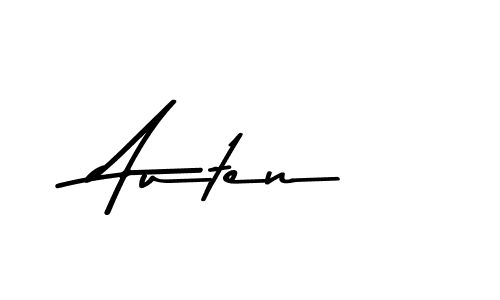 Make a beautiful signature design for name Auten. With this signature (Asem Kandis PERSONAL USE) style, you can create a handwritten signature for free. Auten signature style 9 images and pictures png