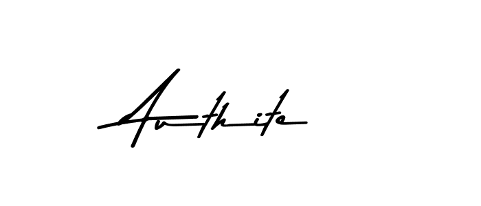 Make a beautiful signature design for name Authite. With this signature (Asem Kandis PERSONAL USE) style, you can create a handwritten signature for free. Authite signature style 9 images and pictures png