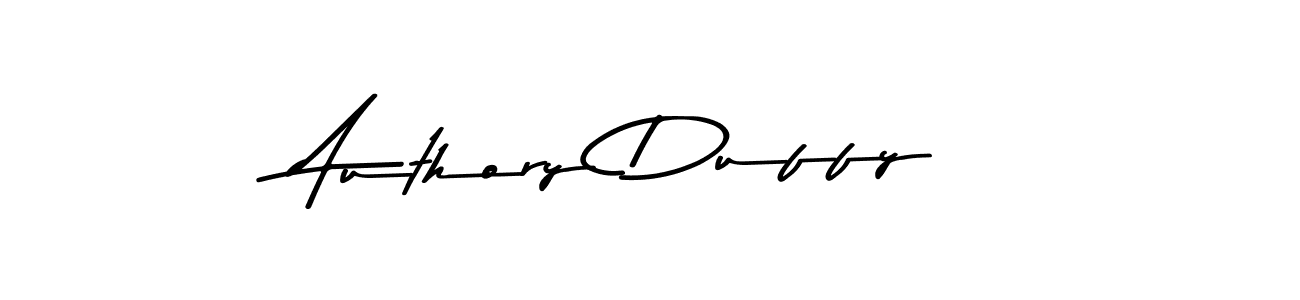 Make a beautiful signature design for name Authory Duffy. With this signature (Asem Kandis PERSONAL USE) style, you can create a handwritten signature for free. Authory Duffy signature style 9 images and pictures png