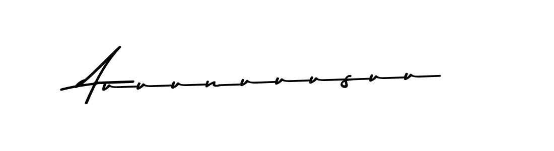 Use a signature maker to create a handwritten signature online. With this signature software, you can design (Asem Kandis PERSONAL USE) your own signature for name Auuunuuusuu. Auuunuuusuu signature style 9 images and pictures png