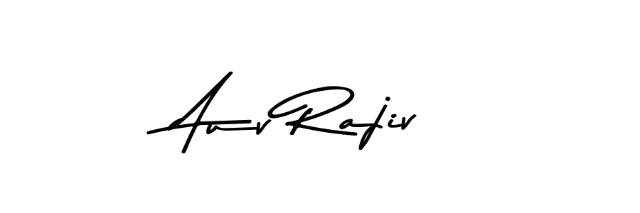 Make a beautiful signature design for name Auv Rajiv. Use this online signature maker to create a handwritten signature for free. Auv Rajiv signature style 9 images and pictures png