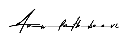 Elevate your brand with a stunning Auwlathbeevi eSignature. The Asem Kandis PERSONAL USE style provides a balanced, flowing aesthetic for everyday signing. Auwlathbeevi signature style 9 images and pictures png