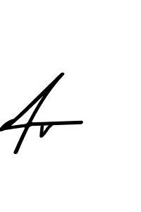 Create a beautiful signature design for name Av. With this signature (Asem Kandis PERSONAL USE) fonts, you can make a handwritten signature for free. Av signature style 9 images and pictures png