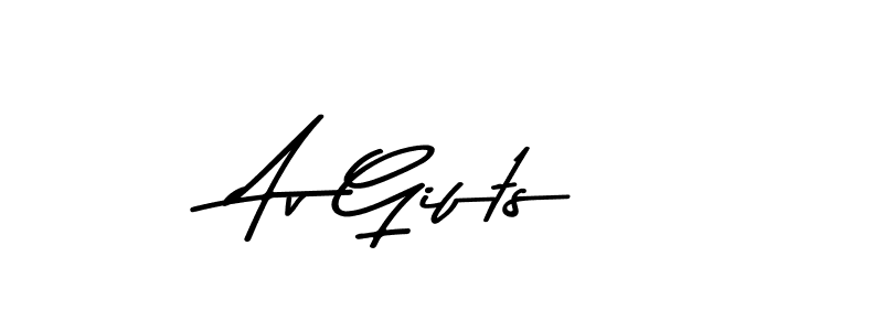 The best way (Asem Kandis PERSONAL USE) to make a short signature is to pick only two or three words in your name. The name Av Gifts include a total of six letters. For converting this name. Av Gifts signature style 9 images and pictures png