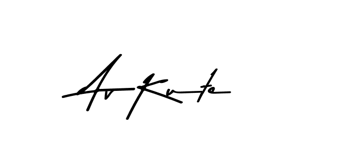 How to Draw Av Kute signature style? Asem Kandis PERSONAL USE is a latest design signature styles for name Av Kute. Av Kute signature style 9 images and pictures png