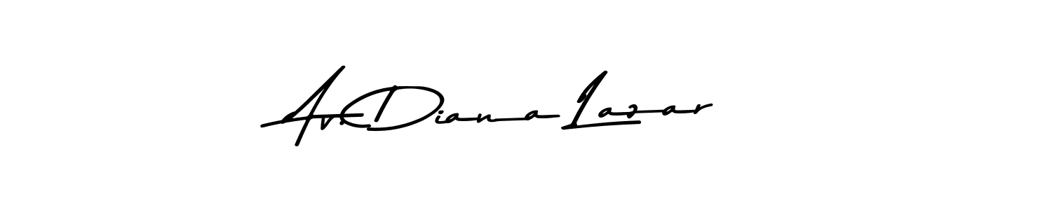 How to make Av. Diana Lazar signature? Asem Kandis PERSONAL USE is a professional autograph style. Create handwritten signature for Av. Diana Lazar name. Av. Diana Lazar signature style 9 images and pictures png