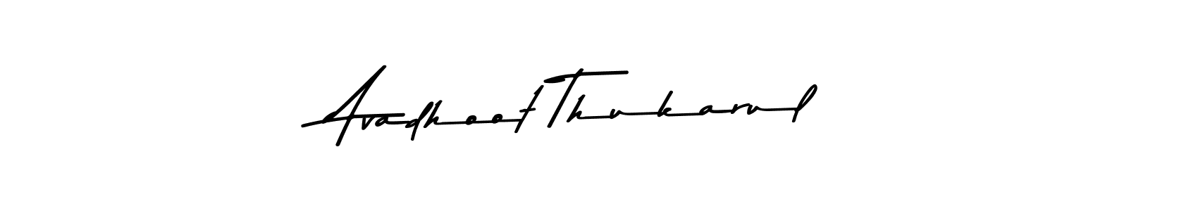 Create a beautiful signature design for name Avadhoot Thukarul. With this signature (Asem Kandis PERSONAL USE) fonts, you can make a handwritten signature for free. Avadhoot Thukarul signature style 9 images and pictures png