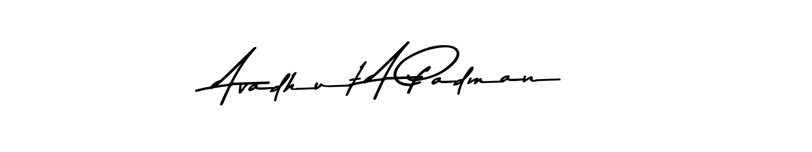 The best way (Asem Kandis PERSONAL USE) to make a short signature is to pick only two or three words in your name. The name Avadhut A Padman include a total of six letters. For converting this name. Avadhut A Padman signature style 9 images and pictures png