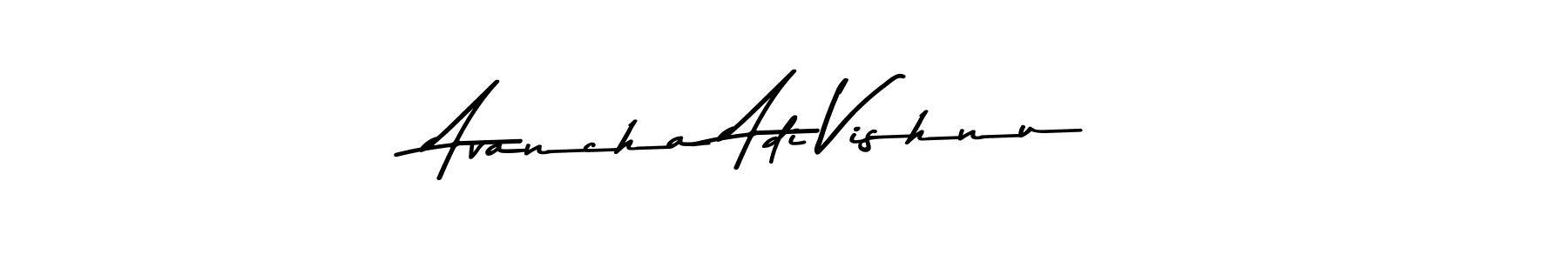 Create a beautiful signature design for name Avancha Adi Vishnu. With this signature (Asem Kandis PERSONAL USE) fonts, you can make a handwritten signature for free. Avancha Adi Vishnu signature style 9 images and pictures png