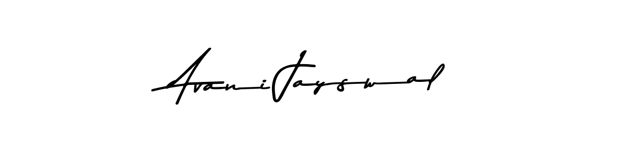 Create a beautiful signature design for name Avani Jayswal. With this signature (Asem Kandis PERSONAL USE) fonts, you can make a handwritten signature for free. Avani Jayswal signature style 9 images and pictures png
