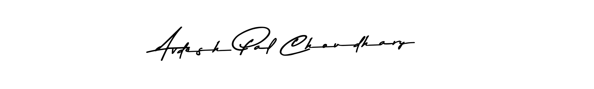 How to make Avdesh Pal Choudhary name signature. Use Asem Kandis PERSONAL USE style for creating short signs online. This is the latest handwritten sign. Avdesh Pal Choudhary signature style 9 images and pictures png