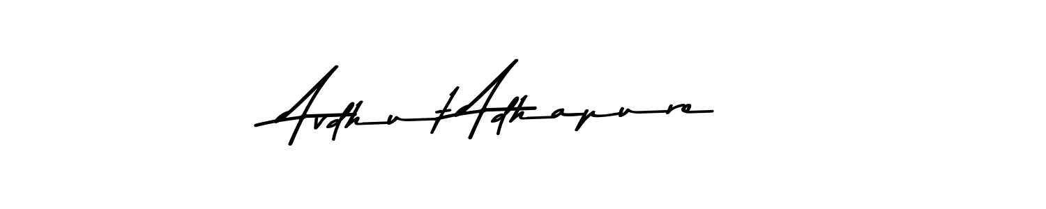 You should practise on your own different ways (Asem Kandis PERSONAL USE) to write your name (Avdhut Adhapure) in signature. don't let someone else do it for you. Avdhut Adhapure signature style 9 images and pictures png