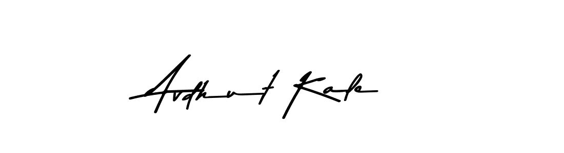 How to make Avdhut Kale name signature. Use Asem Kandis PERSONAL USE style for creating short signs online. This is the latest handwritten sign. Avdhut Kale signature style 9 images and pictures png
