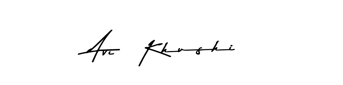 Make a beautiful signature design for name Avi   Khushi. Use this online signature maker to create a handwritten signature for free. Avi   Khushi signature style 9 images and pictures png