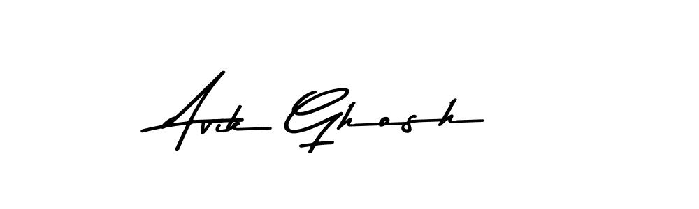 Avik Ghosh stylish signature style. Best Handwritten Sign (Asem Kandis PERSONAL USE) for my name. Handwritten Signature Collection Ideas for my name Avik Ghosh. Avik Ghosh signature style 9 images and pictures png