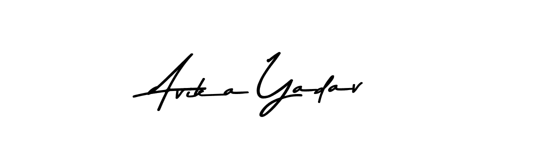 Make a beautiful signature design for name Avika Yadav. With this signature (Asem Kandis PERSONAL USE) style, you can create a handwritten signature for free. Avika Yadav signature style 9 images and pictures png
