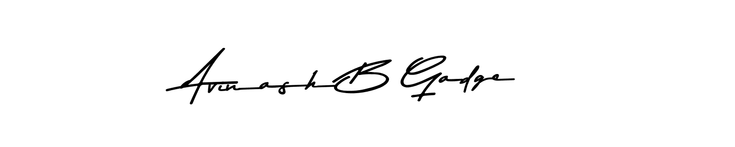 Also we have Avinash B Gadge name is the best signature style. Create professional handwritten signature collection using Asem Kandis PERSONAL USE autograph style. Avinash B Gadge signature style 9 images and pictures png