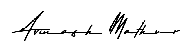 A classic penmanship look for Avinash Mathur. The Asem Kandis PERSONAL USE font brings timeless elegance and confidence to every signed document. Avinash Mathur signature style 9 images and pictures png