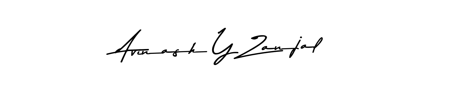 Design your own signature with our free online signature maker. With this signature software, you can create a handwritten (Asem Kandis PERSONAL USE) signature for name Avinash Y Zanjal. Avinash Y Zanjal signature style 9 images and pictures png