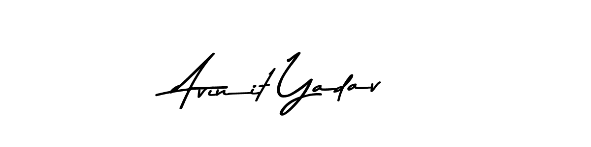 Create a beautiful signature design for name Avinit Yadav. With this signature (Asem Kandis PERSONAL USE) fonts, you can make a handwritten signature for free. Avinit Yadav signature style 9 images and pictures png