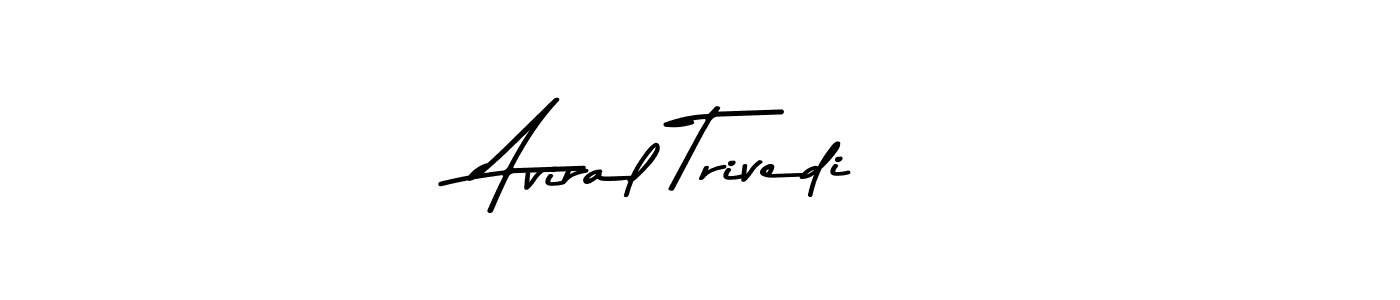 Make a beautiful signature design for name Aviral Trivedi. With this signature (Asem Kandis PERSONAL USE) style, you can create a handwritten signature for free. Aviral Trivedi signature style 9 images and pictures png