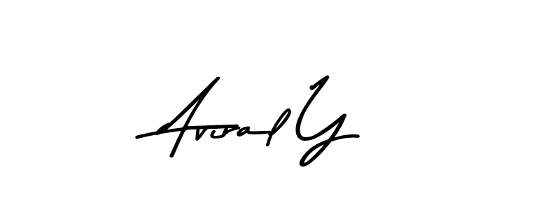 Also we have Aviral Y name is the best signature style. Create professional handwritten signature collection using Asem Kandis PERSONAL USE autograph style. Aviral Y signature style 9 images and pictures png