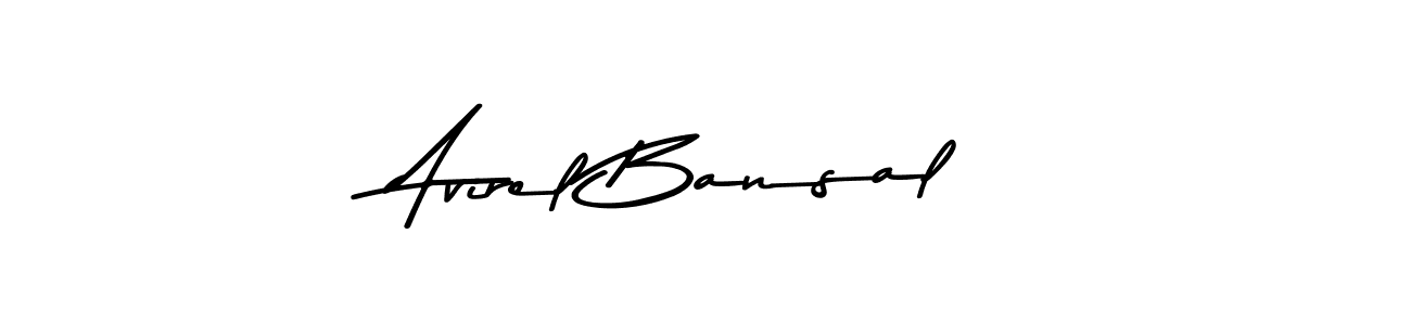 Create a beautiful signature design for name Avirel Bansal. With this signature (Asem Kandis PERSONAL USE) fonts, you can make a handwritten signature for free. Avirel Bansal signature style 9 images and pictures png