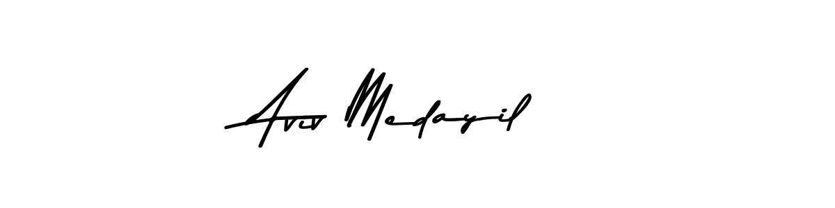 Make a beautiful signature design for name Aviv Medayil. With this signature (Asem Kandis PERSONAL USE) style, you can create a handwritten signature for free. Aviv Medayil signature style 9 images and pictures png