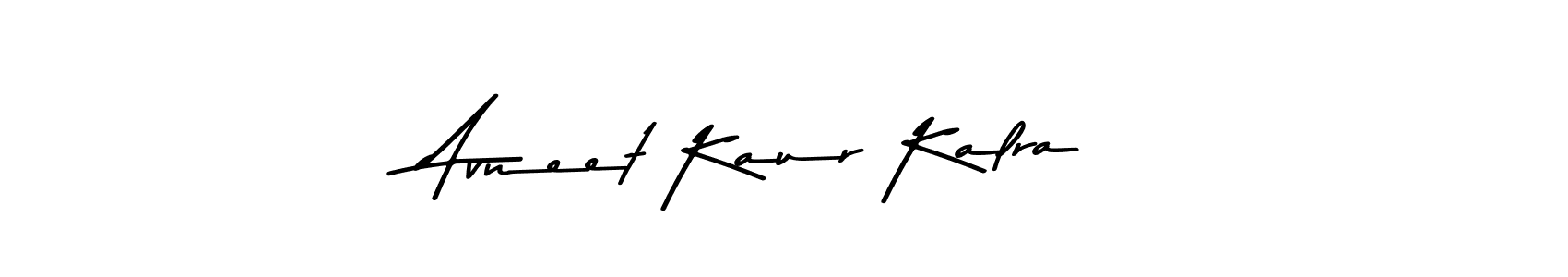 How to make Avneet Kaur Kalra name signature. Use Asem Kandis PERSONAL USE style for creating short signs online. This is the latest handwritten sign. Avneet Kaur Kalra signature style 9 images and pictures png