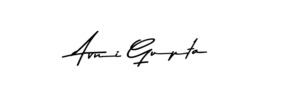 How to make Avni Gupta name signature. Use Asem Kandis PERSONAL USE style for creating short signs online. This is the latest handwritten sign. Avni Gupta signature style 9 images and pictures png