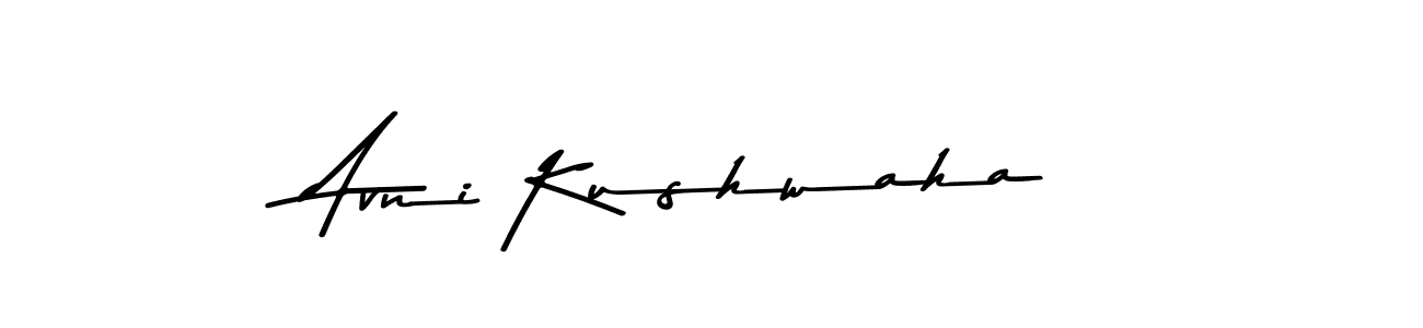 Asem Kandis PERSONAL USE is a professional signature style that is perfect for those who want to add a touch of class to their signature. It is also a great choice for those who want to make their signature more unique. Get Avni Kushwaha name to fancy signature for free. Avni Kushwaha signature style 9 images and pictures png
