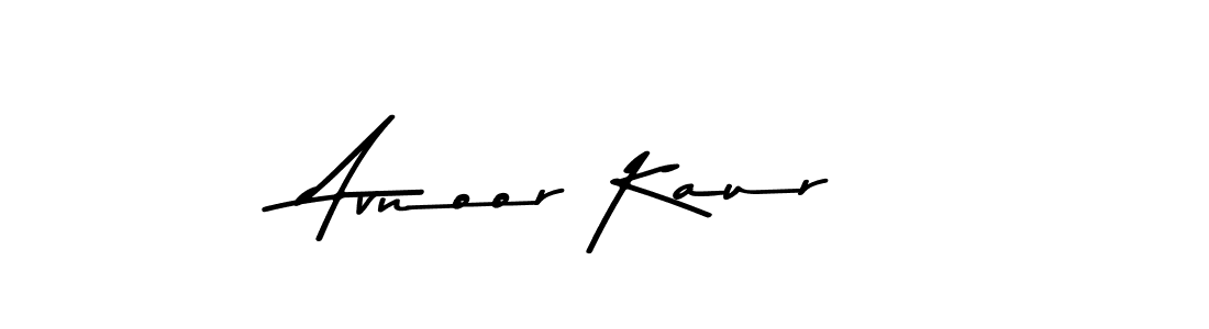 Design your own signature with our free online signature maker. With this signature software, you can create a handwritten (Asem Kandis PERSONAL USE) signature for name Avnoor Kaur. Avnoor Kaur signature style 9 images and pictures png