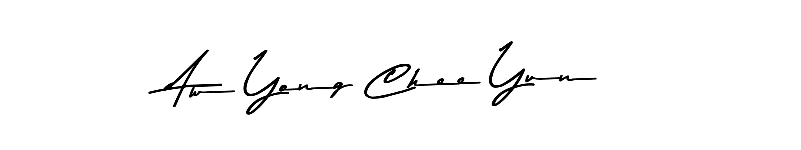 Aw Yong Chee Yun stylish signature style. Best Handwritten Sign (Asem Kandis PERSONAL USE) for my name. Handwritten Signature Collection Ideas for my name Aw Yong Chee Yun. Aw Yong Chee Yun signature style 9 images and pictures png