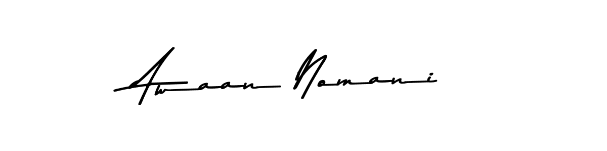 Awaan Nomani stylish signature style. Best Handwritten Sign (Asem Kandis PERSONAL USE) for my name. Handwritten Signature Collection Ideas for my name Awaan Nomani. Awaan Nomani signature style 9 images and pictures png