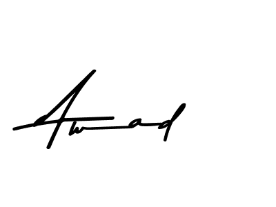 How to make Awad name signature. Use Asem Kandis PERSONAL USE style for creating short signs online. This is the latest handwritten sign. Awad signature style 9 images and pictures png
