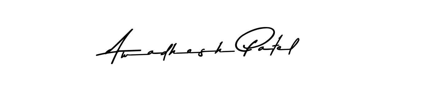 Asem Kandis PERSONAL USE is a professional signature style that is perfect for those who want to add a touch of class to their signature. It is also a great choice for those who want to make their signature more unique. Get Awadhesh Patel name to fancy signature for free. Awadhesh Patel signature style 9 images and pictures png