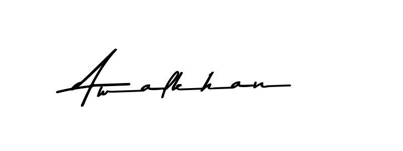 How to make Awalkhan signature? Asem Kandis PERSONAL USE is a professional autograph style. Create handwritten signature for Awalkhan name. Awalkhan signature style 9 images and pictures png