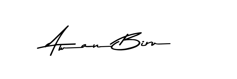 Awan Biru stylish signature style. Best Handwritten Sign (Asem Kandis PERSONAL USE) for my name. Handwritten Signature Collection Ideas for my name Awan Biru. Awan Biru signature style 9 images and pictures png