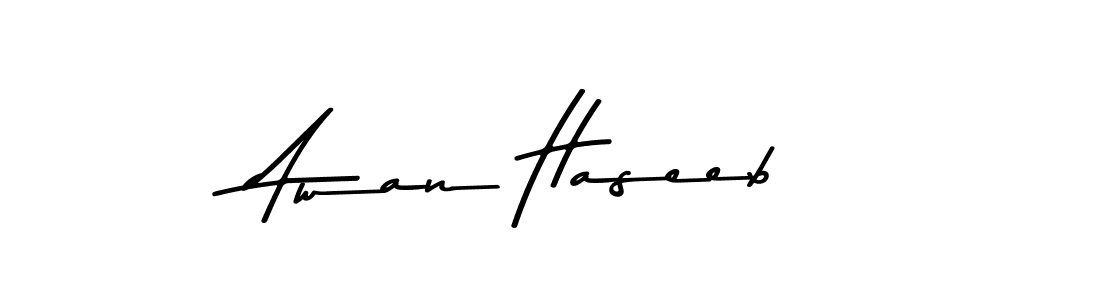 if you are searching for the best signature style for your name Awan Haseeb. so please give up your signature search. here we have designed multiple signature styles  using Asem Kandis PERSONAL USE. Awan Haseeb signature style 9 images and pictures png