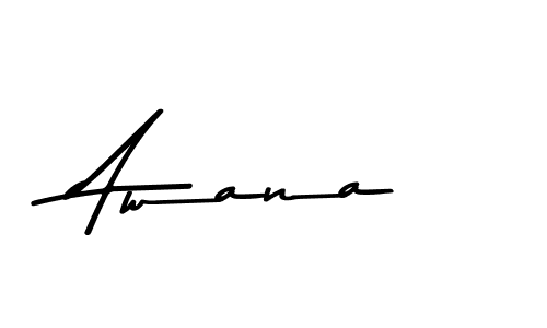 Use a signature maker to create a handwritten signature online. With this signature software, you can design (Asem Kandis PERSONAL USE) your own signature for name Awana. Awana signature style 9 images and pictures png