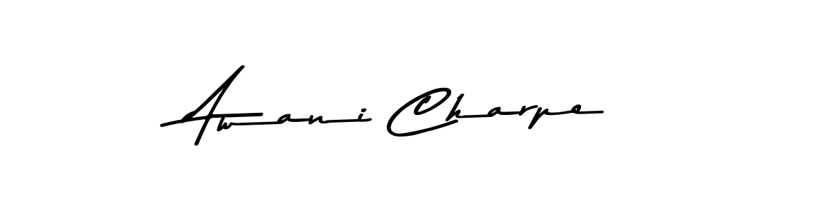Similarly Asem Kandis PERSONAL USE is the best handwritten signature design. Signature creator online .You can use it as an online autograph creator for name Awani Charpe. Awani Charpe signature style 9 images and pictures png