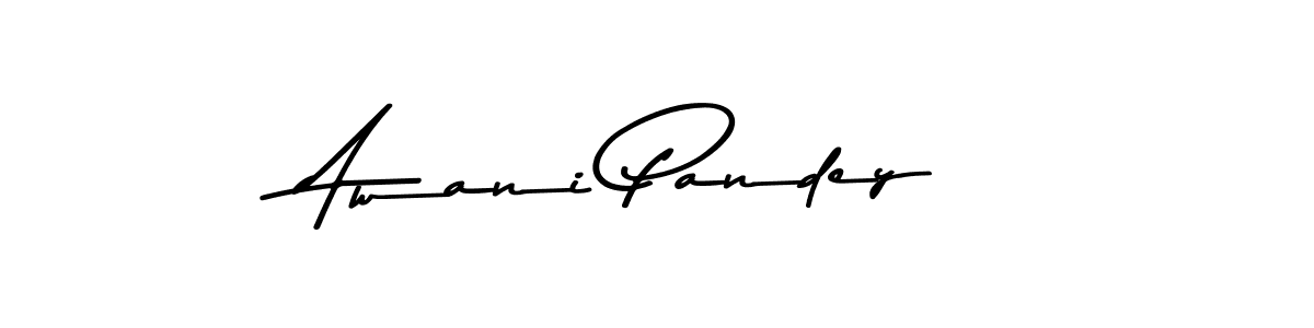 Make a beautiful signature design for name Awani Pandey. With this signature (Asem Kandis PERSONAL USE) style, you can create a handwritten signature for free. Awani Pandey signature style 9 images and pictures png