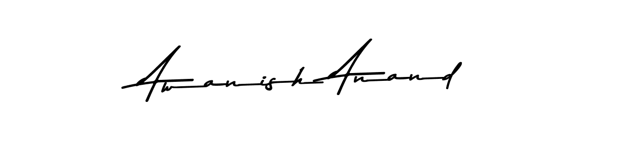 Create a beautiful signature design for name Awanish Anand. With this signature (Asem Kandis PERSONAL USE) fonts, you can make a handwritten signature for free. Awanish Anand signature style 9 images and pictures png