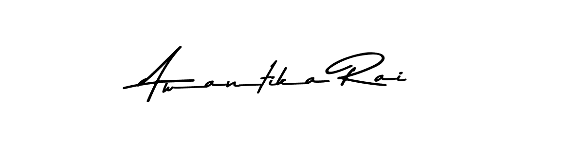 The best way (Asem Kandis PERSONAL USE) to make a short signature is to pick only two or three words in your name. The name Awantika Rai include a total of six letters. For converting this name. Awantika Rai signature style 9 images and pictures png