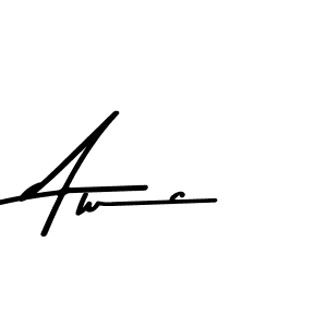 Asem Kandis PERSONAL USE is a professional signature style that is perfect for those who want to add a touch of class to their signature. It is also a great choice for those who want to make their signature more unique. Get Awc name to fancy signature for free. Awc signature style 9 images and pictures png