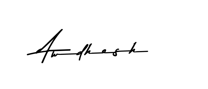 Create a beautiful signature design for name Awdhesh. With this signature (Asem Kandis PERSONAL USE) fonts, you can make a handwritten signature for free. Awdhesh signature style 9 images and pictures png