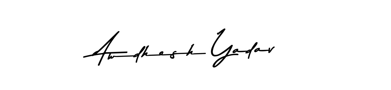 The best way (Asem Kandis PERSONAL USE) to make a short signature is to pick only two or three words in your name. The name Awdhesh Yadav include a total of six letters. For converting this name. Awdhesh Yadav signature style 9 images and pictures png