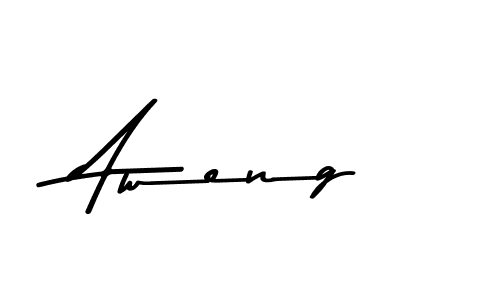 Design your own signature with our free online signature maker. With this signature software, you can create a handwritten (Asem Kandis PERSONAL USE) signature for name Aweng. Aweng signature style 9 images and pictures png