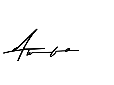Use a signature maker to create a handwritten signature online. With this signature software, you can design (Asem Kandis PERSONAL USE) your own signature for name Awfa. Awfa signature style 9 images and pictures png