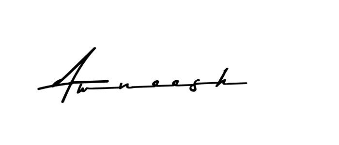 Make a beautiful signature design for name Awneesh. With this signature (Asem Kandis PERSONAL USE) style, you can create a handwritten signature for free. Awneesh signature style 9 images and pictures png